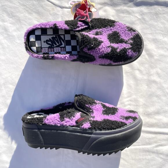 Vans X Ireneisgood Classic Mule Stacked Platform Shoes Womens 5 Fuzzy Purple - Picture 3 of 8